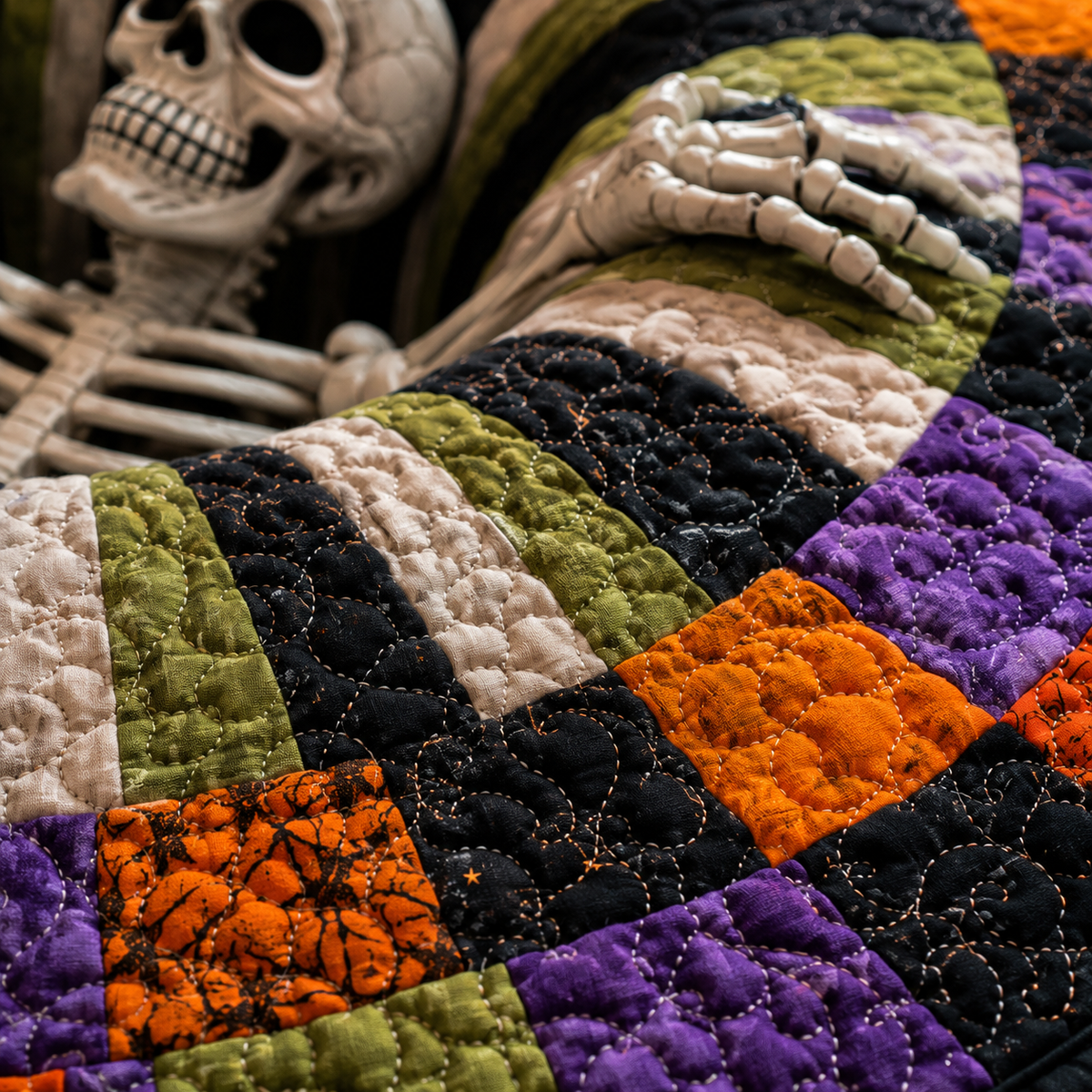 🔥🎃3D Skeleton Vortex Rug – Freak Out Your Guests This Halloween