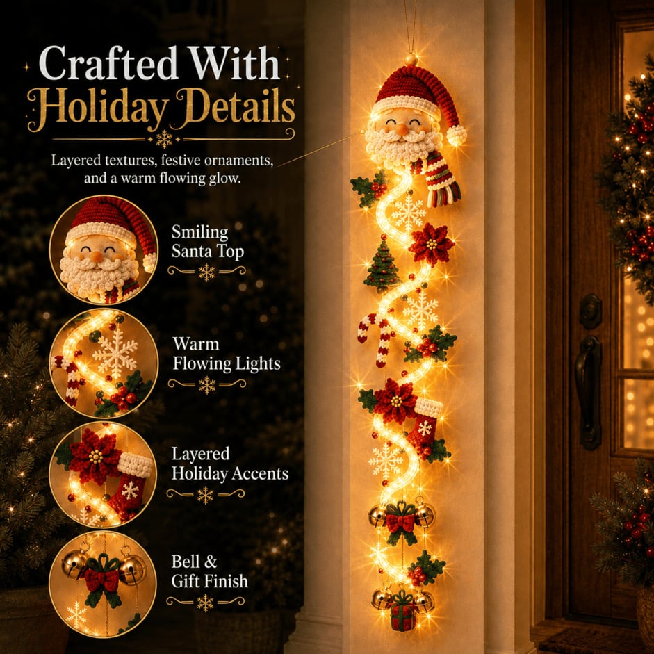 ⏳ 48% OFF TODAY – 🎄 Glowing Christmas Door Hanger | Light Up Your Doorway with Christmas Magic✨