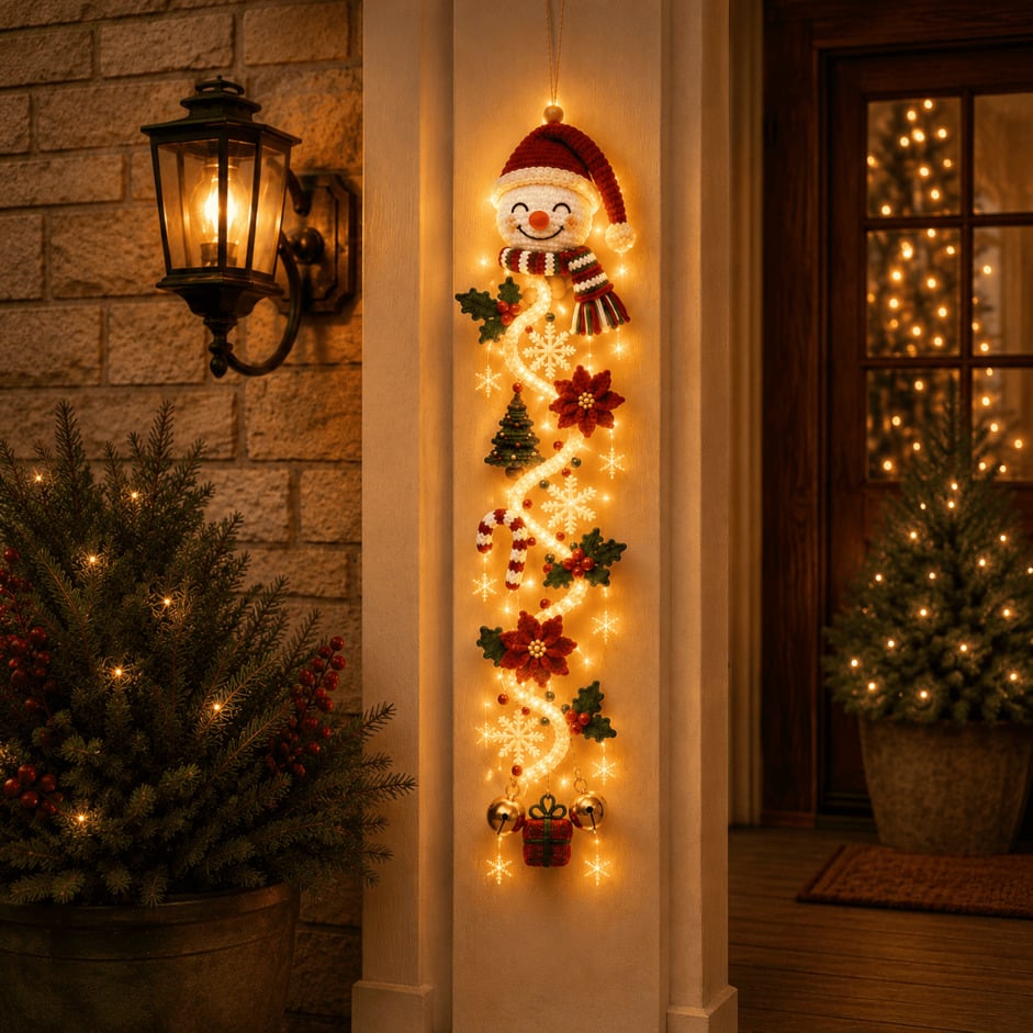 ⏳ 48% OFF TODAY – 🎄 Glowing Christmas Door Hanger | Light Up Your Doorway with Christmas Magic✨