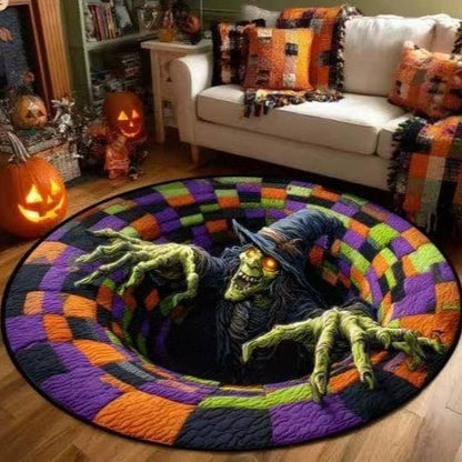 🔥🎃3D Skeleton Vortex Rug – Freak Out Your Guests This Halloween