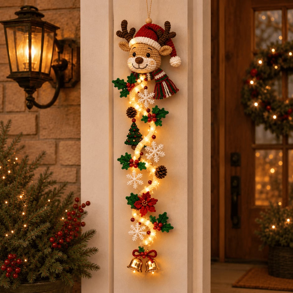 ⏳ 48% OFF TODAY – 🎄 Glowing Christmas Door Hanger | Light Up Your Doorway with Christmas Magic✨