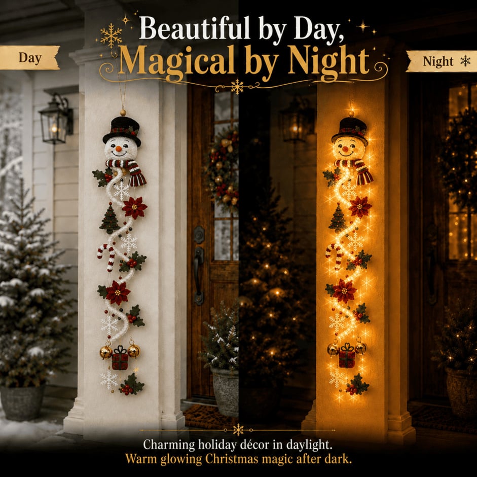 ⏳ 48% OFF TODAY – 🎄 Glowing Christmas Door Hanger | Light Up Your Doorway with Christmas Magic✨